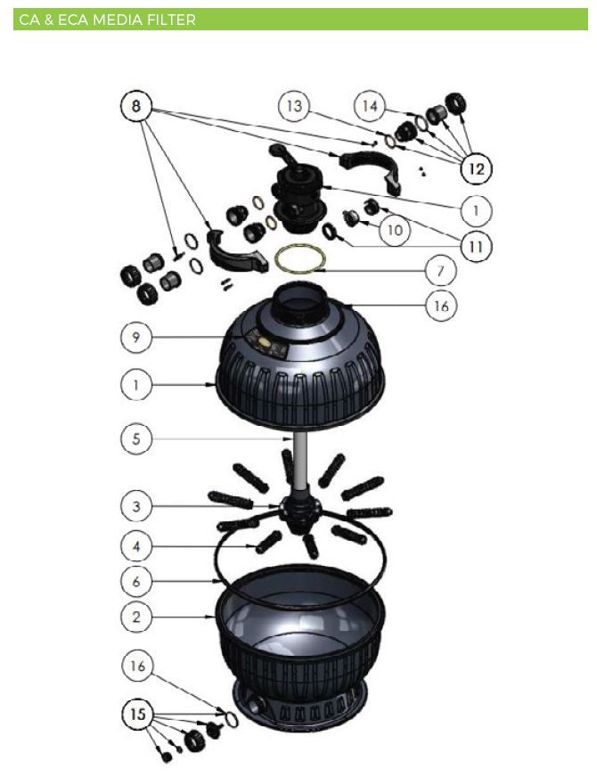ASTRAL CA280, CA300, ECA550, ECA650 - 175MM LATERALS (PAIR) ASTRAL CA280, CA300, ECA550, ECA650 - 175MM LATERALS (PAIR)